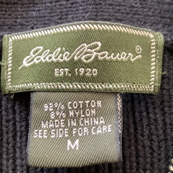 Eddie Bauer black sweater jacket - Picture 3 of 3